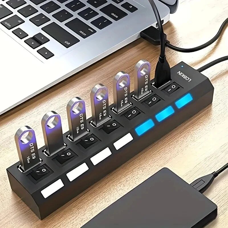 Desk Setup Usb Hub - Espansore adattatore USB HUB 2.0 ad