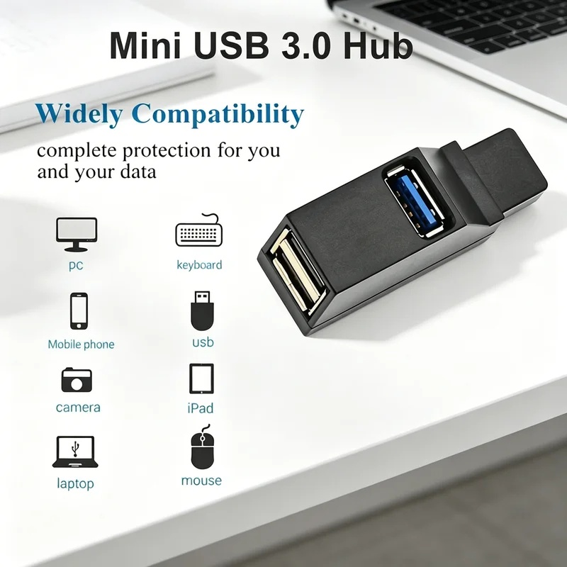 Desk Setup Usb Hub - Hub USB 3.0 2.0 Rotante a