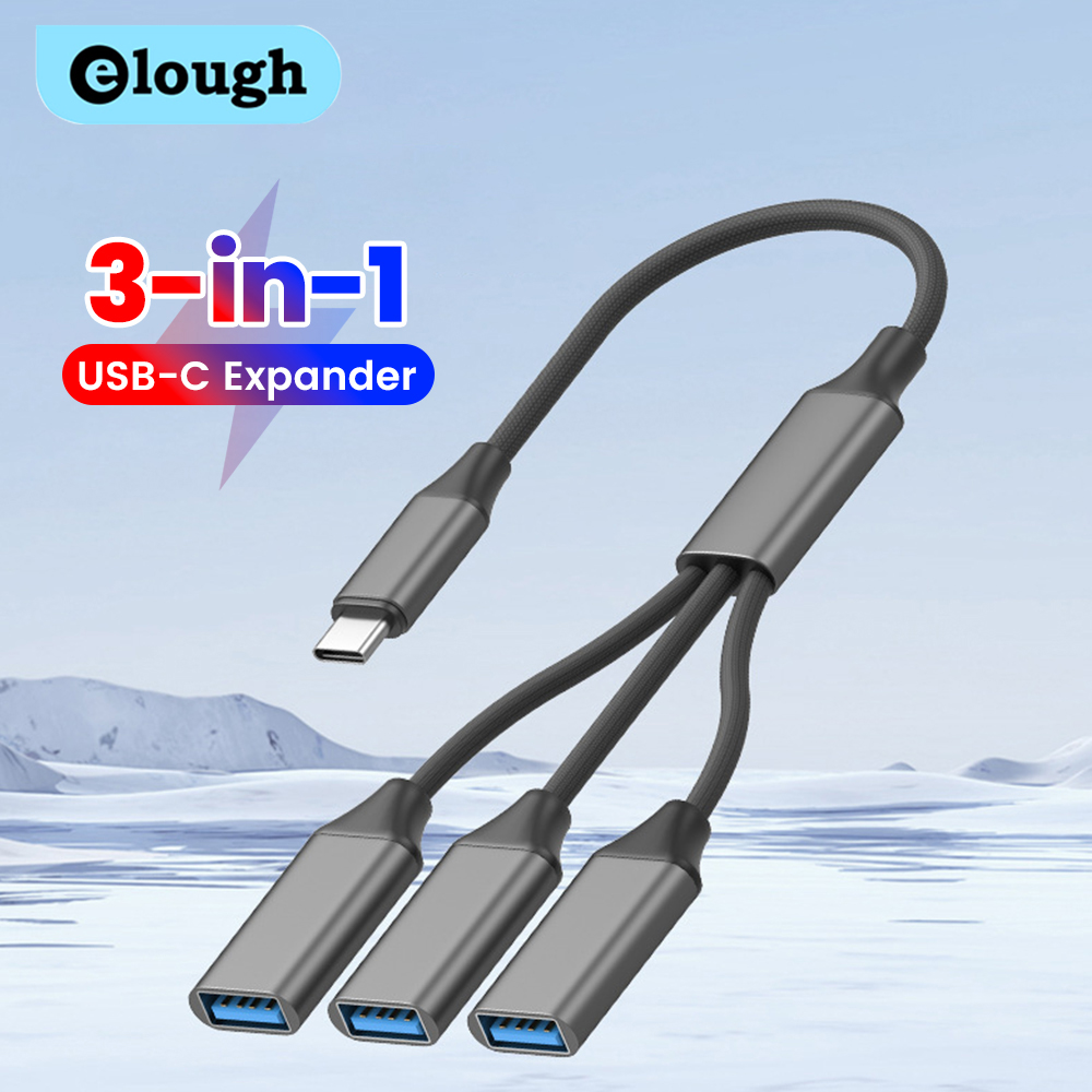 Desk Setup Usb Hub - Cavo sdoppiatore USB 3 in 1