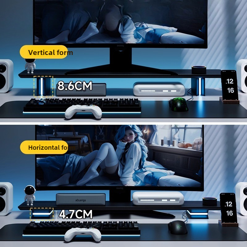 Desk Setup No Monitor - Supporto per monitor RGB Ascensore ergonomico