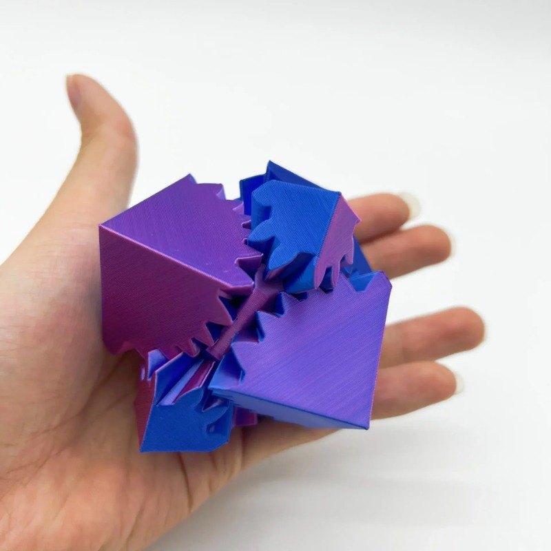 Desk Setup Gear - Decorazione del desktop Cubo stampato in