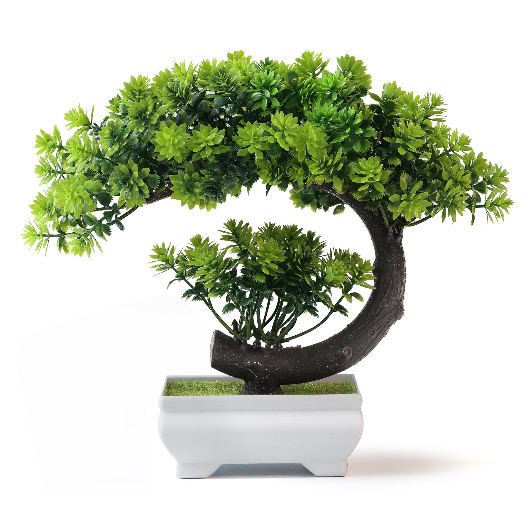 Plant Pot Small Desk - Uflower Piccole piante artificiali Verde Bonsai