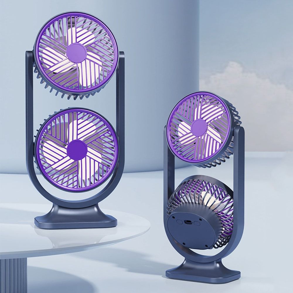Desk Setup Gear - Ventilatore da Tavolo a Doppia Testa