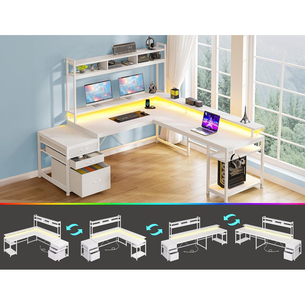 Scrivania a L da 104 Pollici p - Desk Setup No Monitor recensione e prezzo