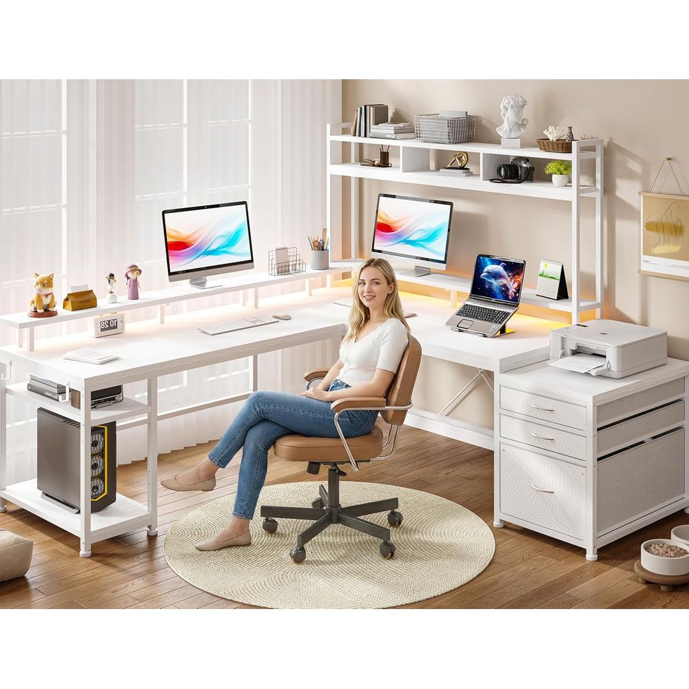 Scrivania a L da 104 Pollici p - Desk Setup No Monitor recensione e prezzo