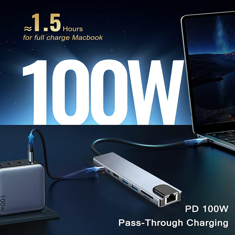 Hub USB tipo C 8 in 1 per MacB - Desk Setup Usb Hub recensione e prezzo