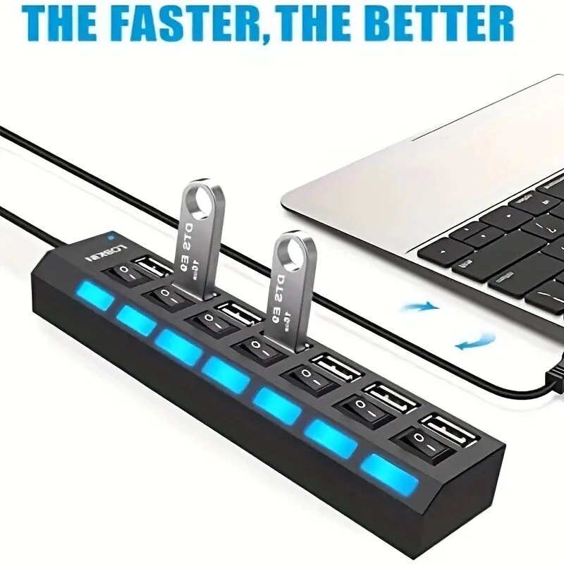 Espansore adattatore USB HUB 2 - Desk Setup Usb Hub recensione e prezzo
