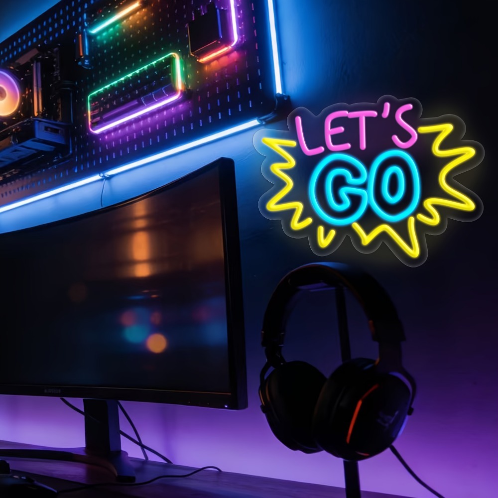 LET'S GO Insegna al Neon LED M - Desk Setup Quotes recensione e prezzo