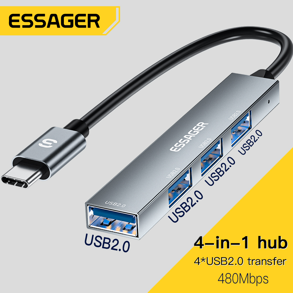 Essager 4 in 1 USB C Cavo Hub  - Desk Setup Usb Hub recensione e prezzo
