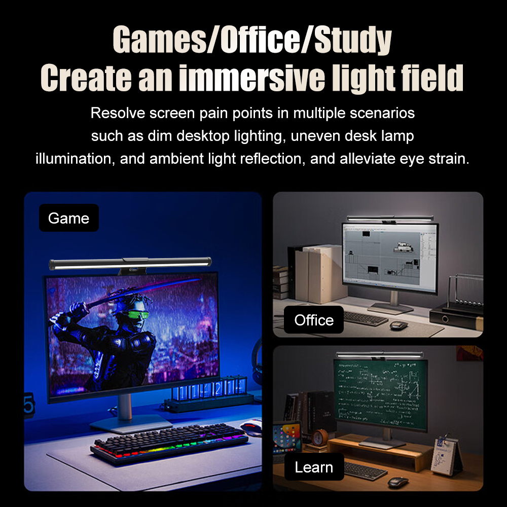 Barra luminosa a LED per monit - Desk Setup No Monitor recensione e prezzo
