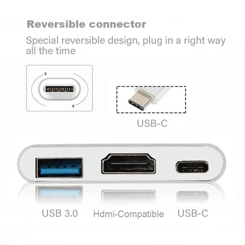 Hub USB C 3 in 1 per HDTV, spl - Desk Setup Usb Hub recensione e prezzo