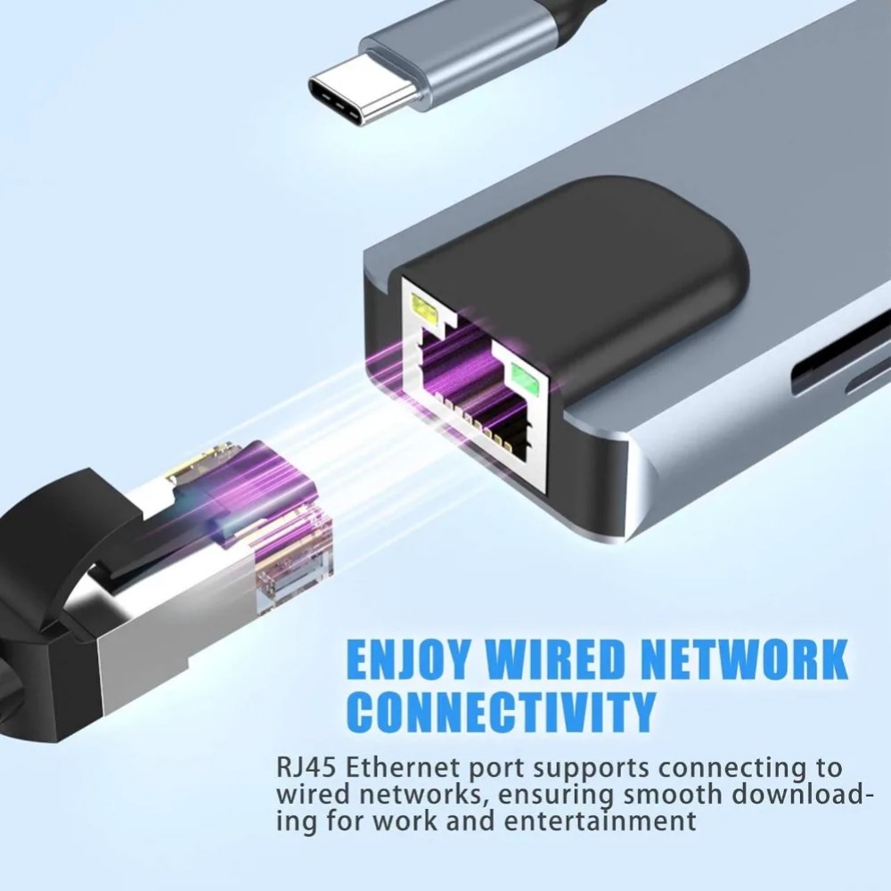 Hub USB C 8/7 in 1 con Adattat - Desk Setup Usb Hub recensione e prezzo