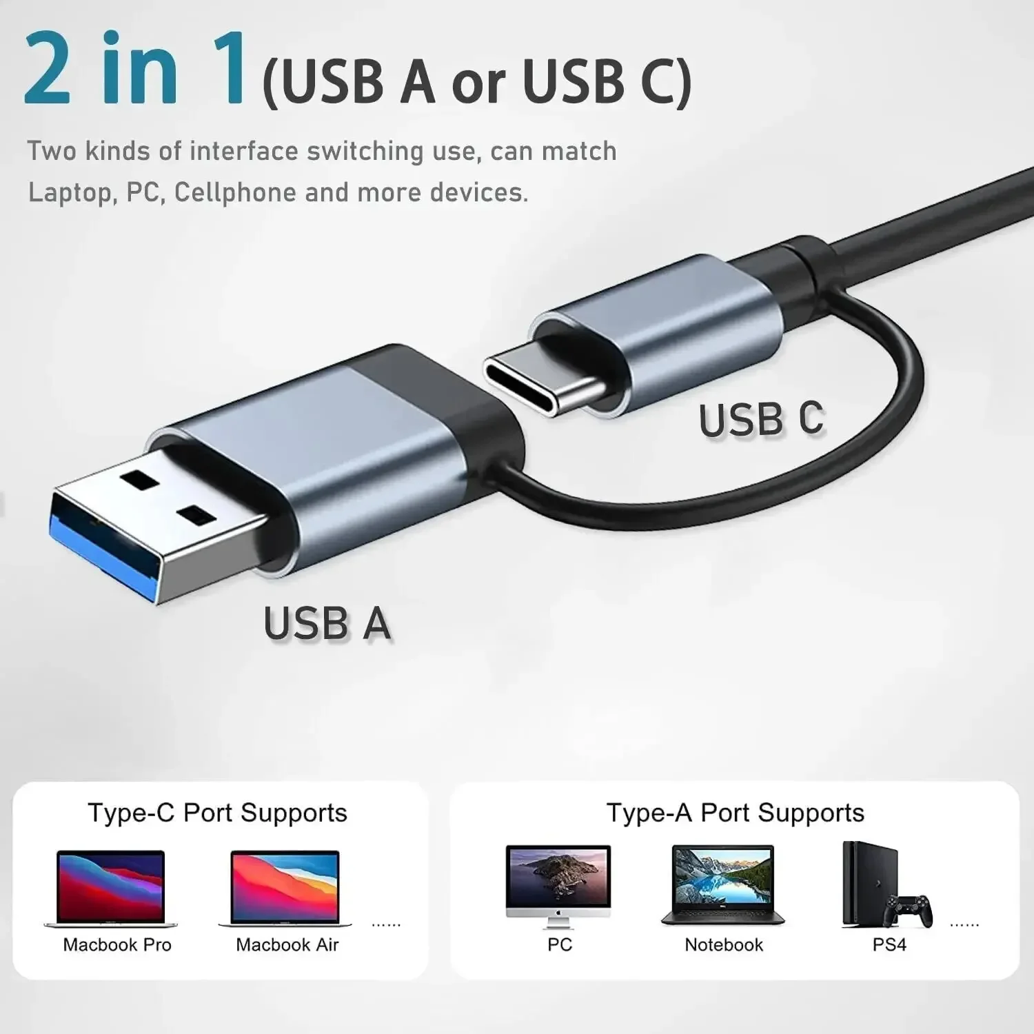 Hub USB-C 8 in 2 con lettore d - Desk Setup Usb Hub recensione e prezzo