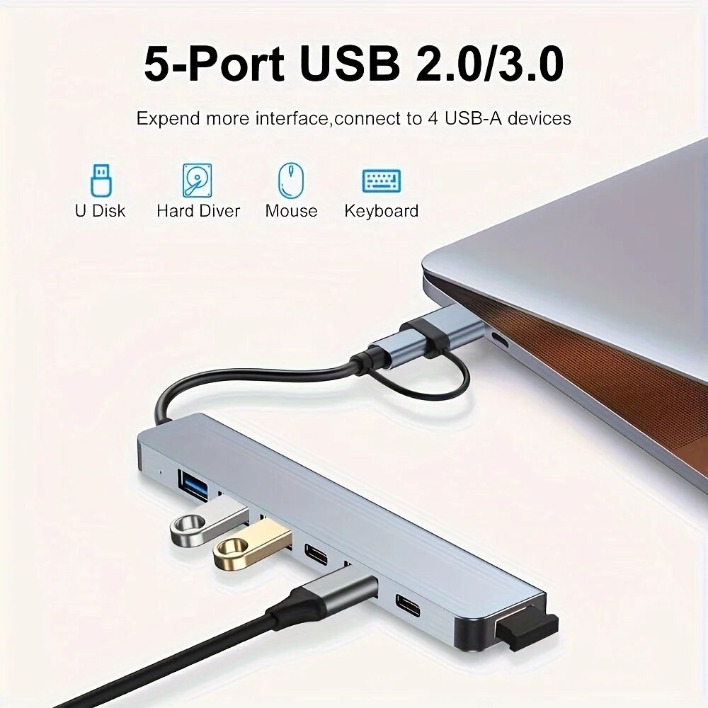 Hub USB 3.0 2 in 1 a 7 porte,  - Desk Setup Usb Hub recensione e prezzo