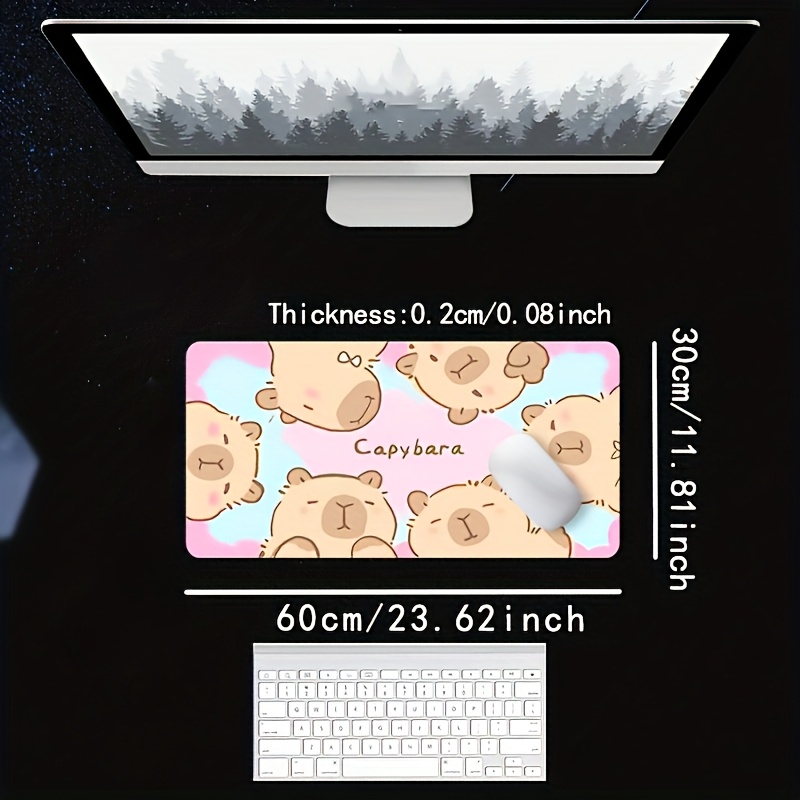 Tappetino per Mouse Grande con - Desk Setup With Laptop recensione e prezzo