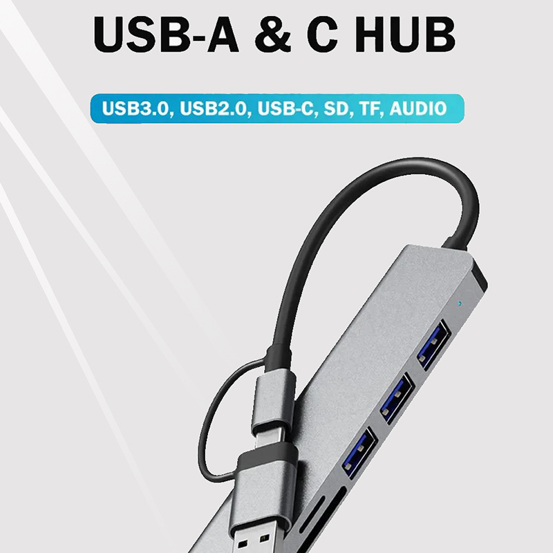 Hub USB Type-C 8 in 2 con dock - Desk Setup Usb Hub recensione e prezzo