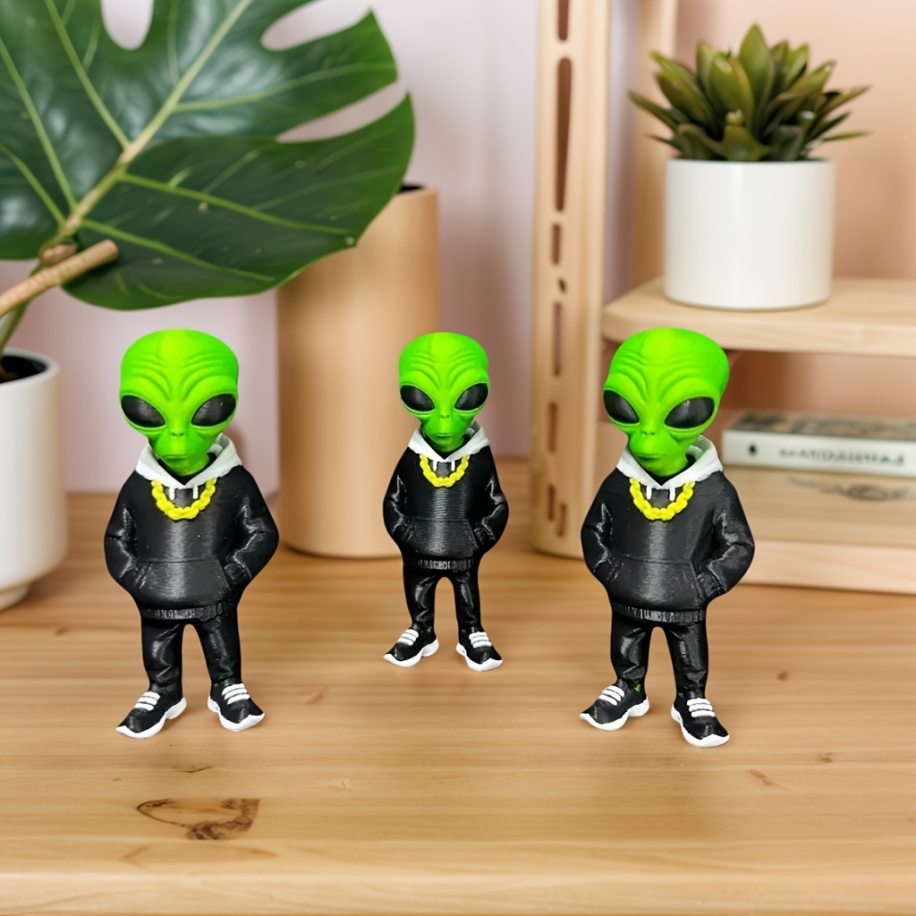 1 Pezzo Figura di Alieno Verde - Desk Setup Design recensione e prezzo